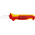 Knipex Cable Knife insulating multi-component handle, VDE/1000V, 190 mm Overall, 50 mm Blade, Bimaterial Handle