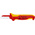 Knipex Cable Knife insulating multi-component handle, VDE/1000V, 190 mm Overall, 50 mm Blade, Bimaterial Handle