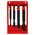 Facom 4 Piece Steel Cold Chisel Set, 15.0 mm, 20.0 mm, 25.0 mm Blade Width