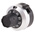Bourns Potentiometer Knob, Dial Type, 22.8mm Knob Diameter, Black, Chrome, 3.17mm Shaft