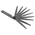 RS PRO Steel Feeler Gauge, 10 Blades