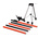 RS PRO Telescopic Pole, For Use With Floor to Ceiling Support, 3.6m Height
