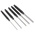 Starrett 5-Piece Punch Set, Pin Punch, 1/8 → 3/8 in Shank