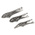 RS PRO 3-Piece Locking Plier Set, 250 mm Overall