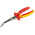 RS PRO Long Nose Pliers, 200 mm Overall, Straight Tip, VDE/1000V, 72mm Jaw