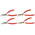 Facom 4-Piece Circlip Plier Set, 180 mm Overall