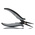 RS PRO Flat Nose Pliers, 160 mm Overall, Straight Tip, 32mm Jaw, ESD