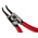 RS PRO Circlip Pliers, 125 mm Overall, Bent Tip