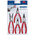 Knipex 4-Piece Circlip Plier Set, 180 mm Overall