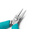 Weller Erem 542E Electronics Pliers, Long Nose Pliers, 120 mm Overall, Straight Tip, 23mm Jaw