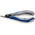 Knipex 34 42 Electronics Pliers, Round Nose Pliers, 135 mm Overall, Flat, Straight Tip, 22mm Jaw