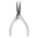 Facom Round Nose Pliers, 135 mm Overall, 35mm Jaw