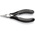 Knipex 35 12 Electronics Pliers, Flat Nose Pliers, 115 mm Overall, Flat, Straight Tip, 22.5mm Jaw, ESD