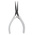 Facom Long Nose Pliers, 140 mm Overall, Straight Tip, 35mm Jaw
