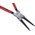 Knipex Circlip Pliers, 225 mm Overall, Straight Tip