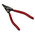 Knipex Circlip Pliers, 140 mm Overall, Straight Tip