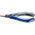 Knipex 34 12 Electronics Pliers, Flat Nose Pliers, 130 mm Overall, Straight Tip, 22mm Jaw