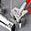 Knipex 86 03 Plier Wrench, 150 mm Overall, Flat, Straight Tip, 27mm Jaw