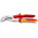 Knipex Cobra® Water Pump Pliers, 250 mm Overall, Flat, Straight Tip, VDE/1000V, 46mm Jaw