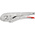 Knipex 40 14 Locking Pliers, 250 mm Overall, Angled, Straight Tip, 45mm Jaw