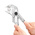 Facom PWF250 Plier Wrench, 250 mm Overall, Angled Tip