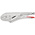 Knipex 40 04 Locking Pliers, 250 mm Overall, Angled, Straight Tip, 45mm Jaw