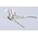 Knipex XS Plier Wrench, 100 mm Overall, Angled, Straight Tip, 21mm Jaw