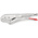 Knipex 41 24 225 Pliers, 225 mm Overall, Straight Tip