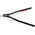 Knipex 46 20 A51 Circlip Pliers, 570 mm Overall, Straight Tip