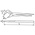 SAM Water Pump Pliers, 250 mm Overall, Bent Tip, 40mm Jaw