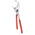 Facom Plier Wrench, 250 mm Overall, Angled Tip