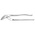 Facom 180 Water Pump Pliers, 250 mm Overall, Angled Tip