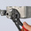 Knipex Plier Wrench, 180 mm Overall, Angled, Straight Tip, 40mm Jaw