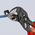 Knipex Plier Wrench, 180 mm Overall, Angled, Straight Tip, 40mm Jaw