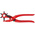 Knipex 90 70 220 Pliers, 220 mm Overall, Straight Tip