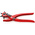 Knipex 90 70 220 Pliers, 220 mm Overall, Straight Tip