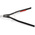 Knipex 46 20 A61 Circlip Pliers, 580 mm Overall, Straight Tip