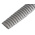 RS PRO 200mm, Bastard, Rasp Cut, Half Round Engineers File With Soft-Grip Handle