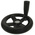 RS PRO Black Phenoplast, Vegetal Fibre Reinforced Hand Wheel, 160mm