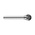 Dormer P807 Series Ball Burr, 4.0mm Capacity, Carbide Blade
