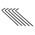 RS PRO 5 piece L Shape Metric Hex Key Set, 3mm