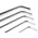 RS PRO 9 piece L Shape Metric Hex Key Set, 1.5 → 10mm
