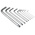 RS PRO 9 piece L Shape Metric Hex Key Set, 1.5mm