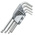Facom 9 piece L Shape Metric Hex Key Set, 1.5mm