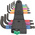 Wera 9 piece L Shape Metric Hex Key Set, 1.5 → 10mm