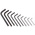 Facom 10 piece L Shape Metric Hex Key Set, 1.5mm