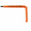 Facom L Shape Metric Hex Key, 4mm