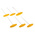 Wiha Tools 6 piece T Shape Imperial Hex Key Set, 3/32 → 3/16"