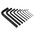 Facom 9 piece L Shape Metric Hex Key Set, 1.5mm