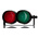RS PRO Green, Red Traffic Light LED Beacon, 2 Lights, 20 → 30 V